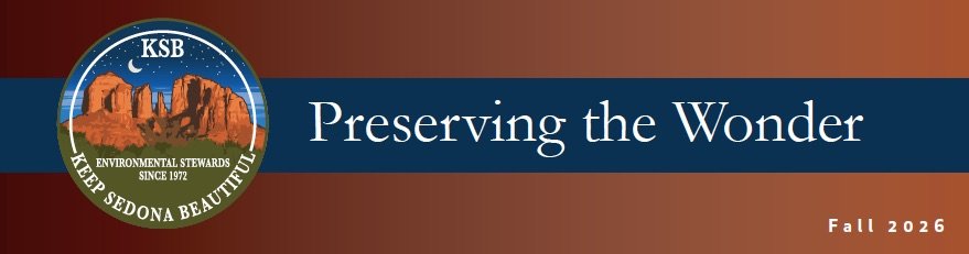Preserving the Wonder masthead with the Keep Sedona Beautiful logo