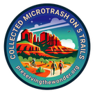 Collected Microtrash on 5 Trails sticker