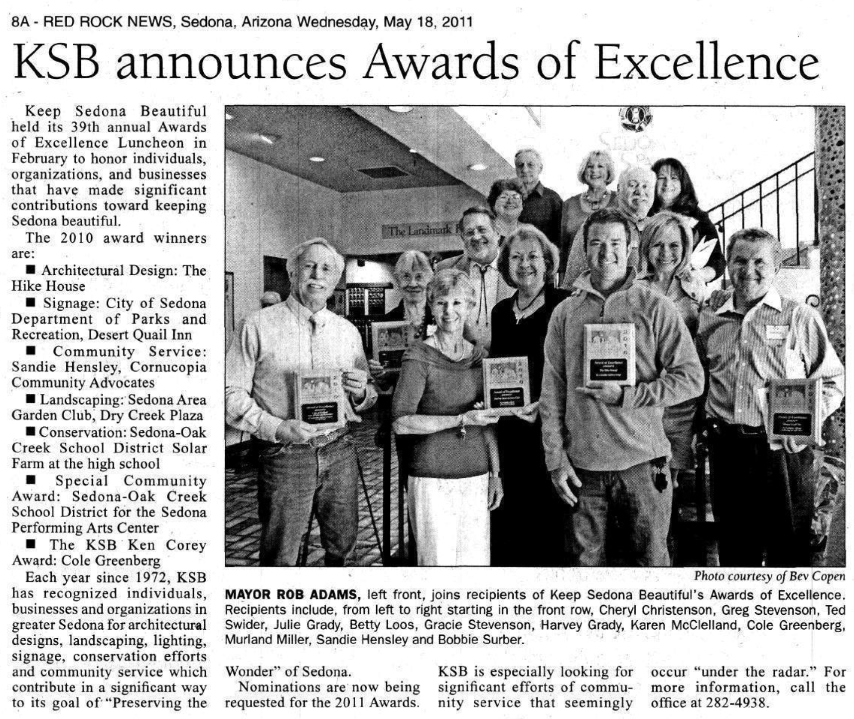 2011 Awards of Excellence